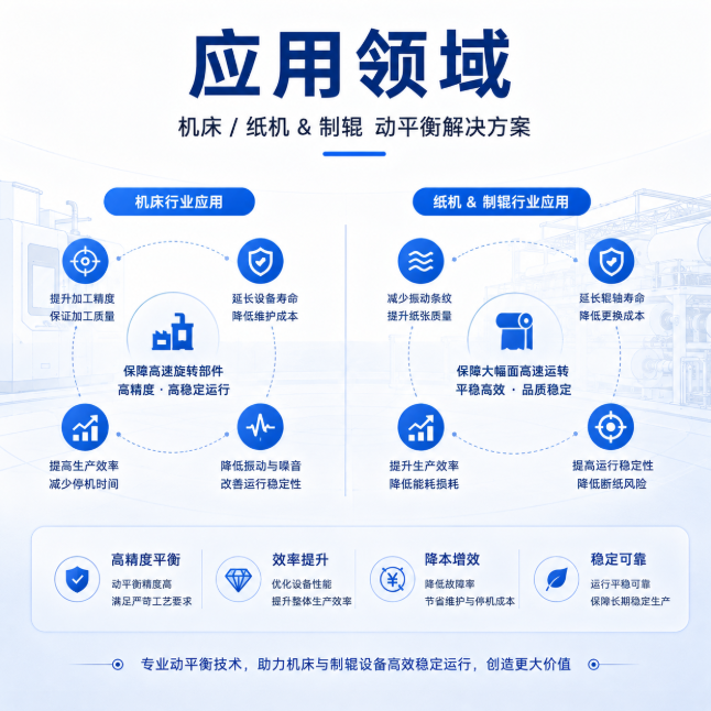 机床/纸机&制辊 动平衡方案