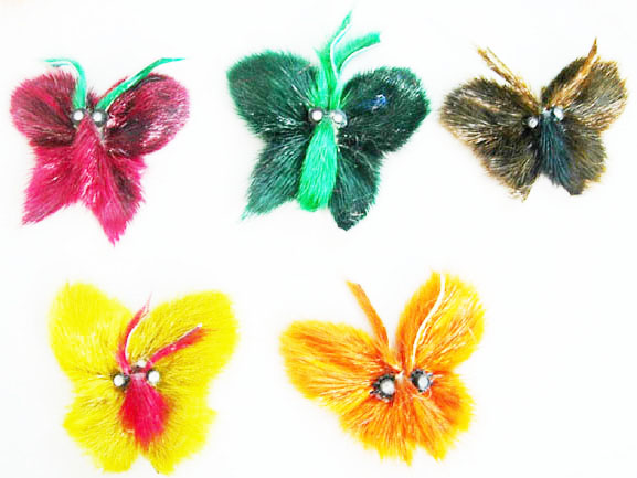 Mohair Butterfly Flower